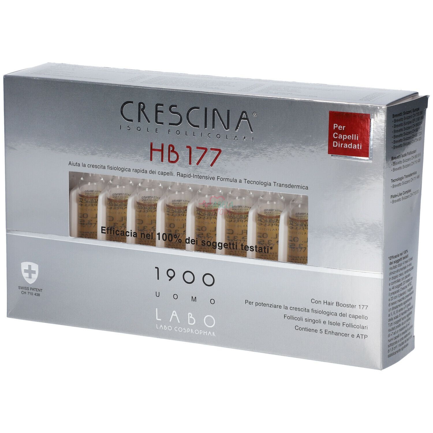 LABO Crescina Isole Follicolari HB 177 1900 Uomo 20 Fiale