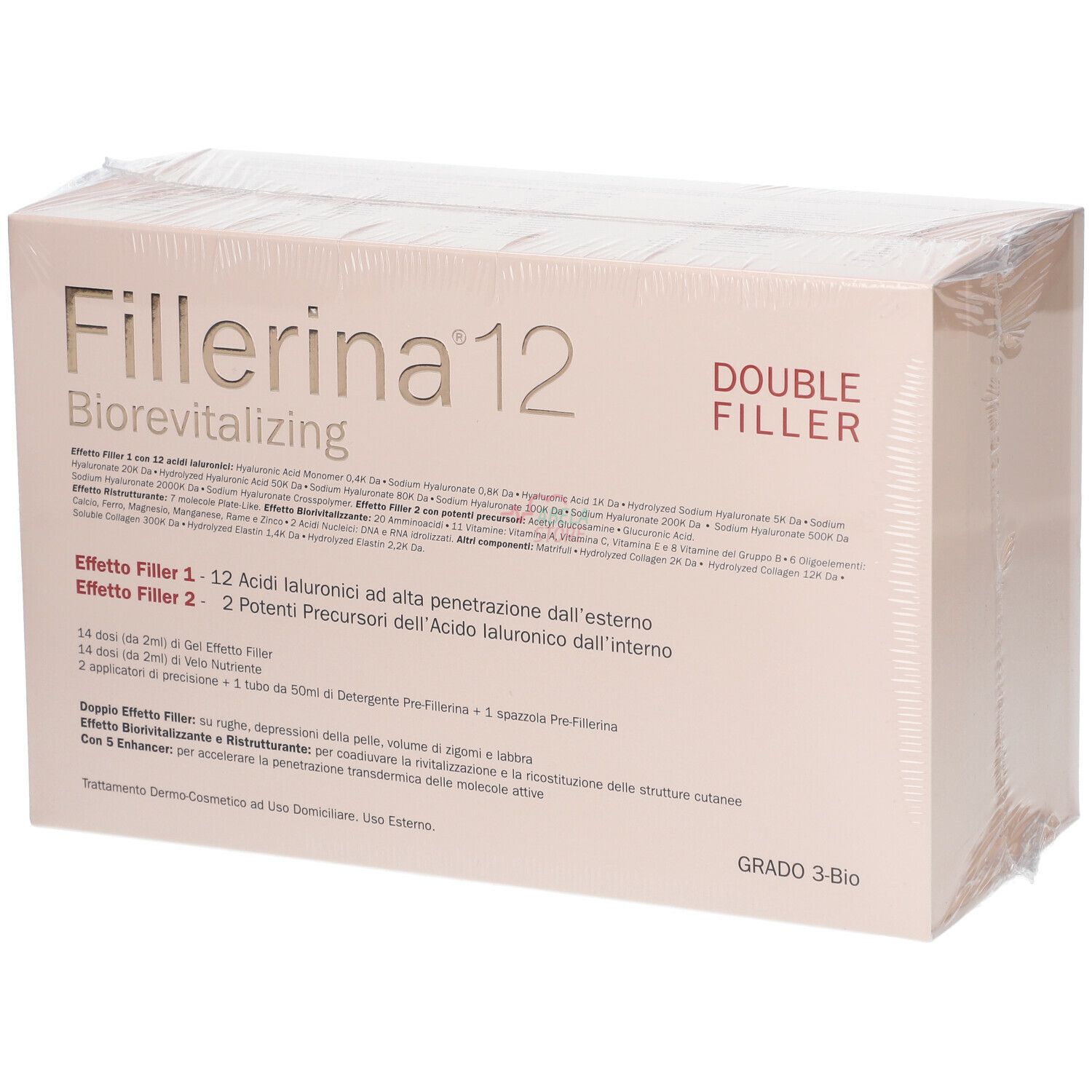 12 Double Filler Biorevitalizing Trattamento Grado 3   Prefillerina