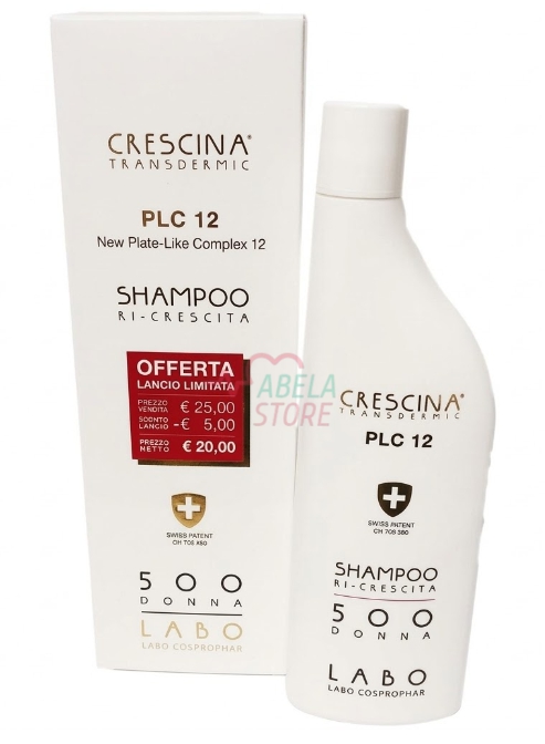Crescina PLC 12 Shampoo Ricrescita 500 Donna 150ml