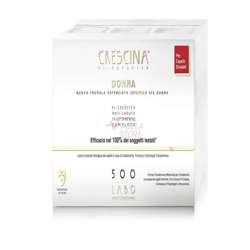 Crescina Trat Completo DONNA 500 FORMULA SPECIFICA POTENZIATA 20 20 Fiale