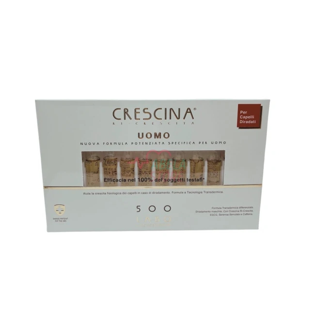 Crescina Uomo 500 FORMULA SPECIFICA POTENZIATA 40 Fiale
